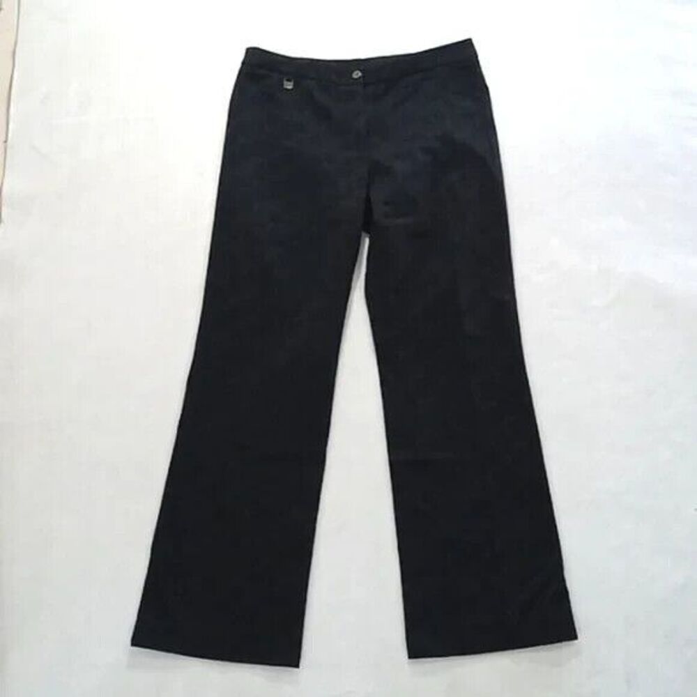 BCBG Maxazria pants women's size 8 logo embossed black *